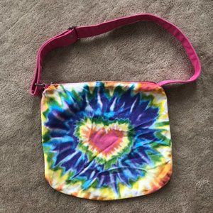 Rainbow Heart Tie-dye Bag
